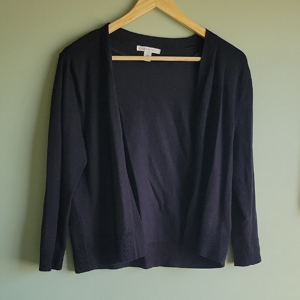 Cato Women's Classic Black Open Cardigan